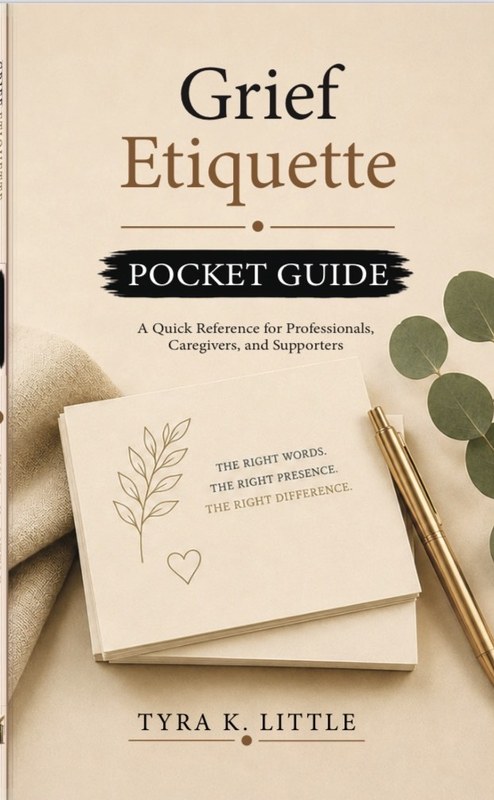 Front cover of the Grief Etiquette Pocket Guide